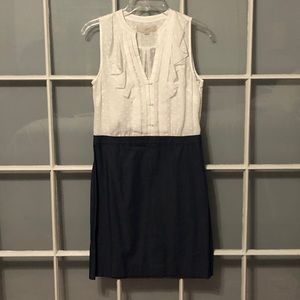 Loft jean and white dress